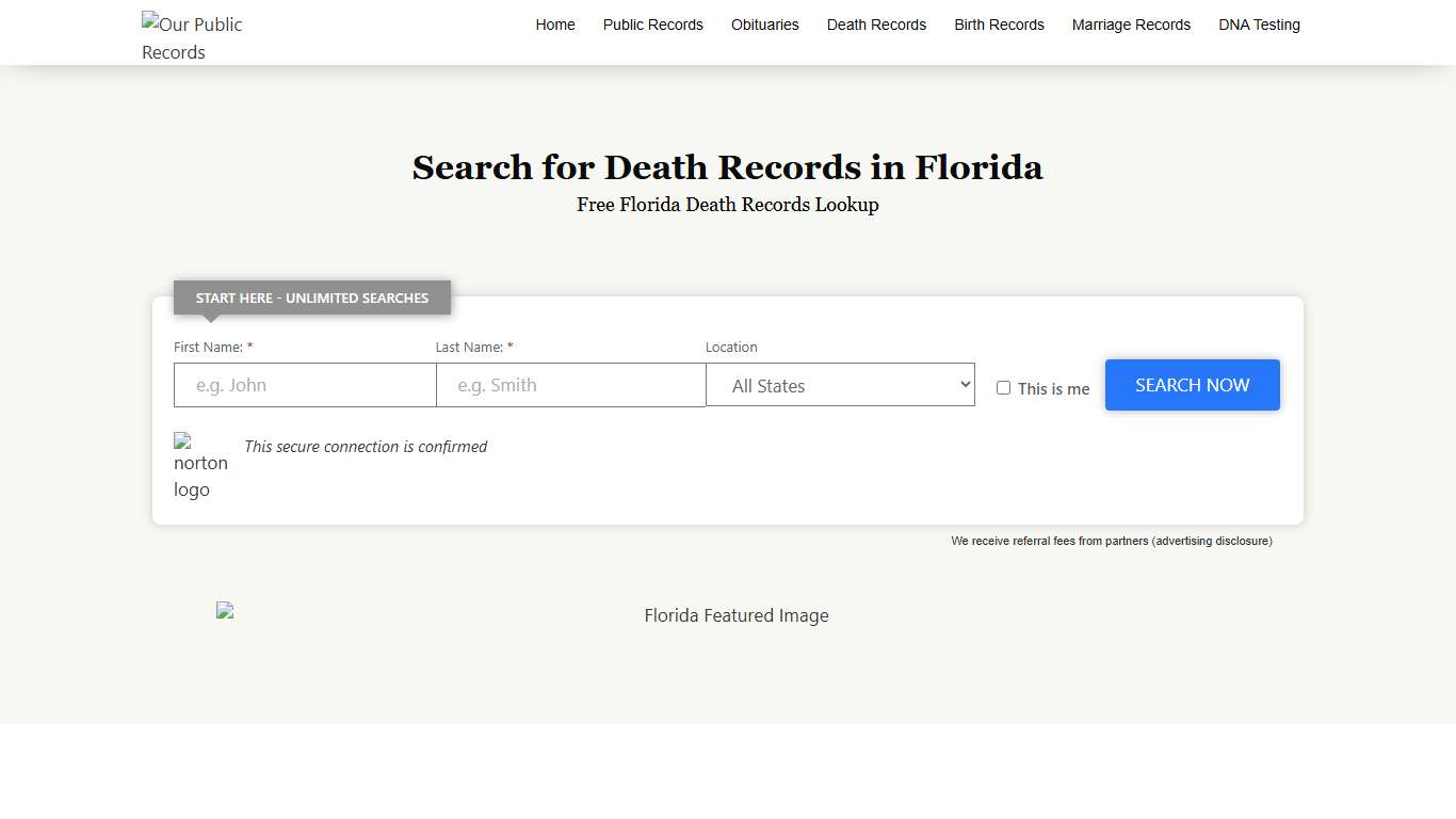 Florida Death Records Search – The Ultimate Guide - 2026 - Public Records Search